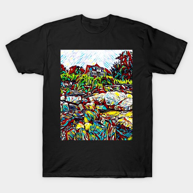 House on a Hill T-Shirt by StewStudio